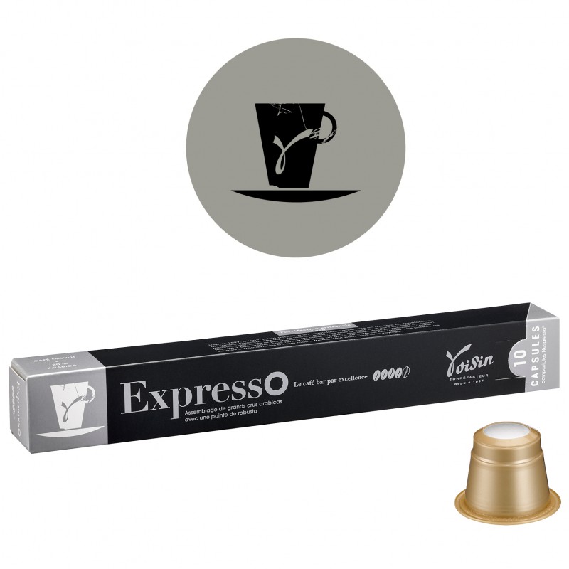 Etui 10 capsules café Expresso compatible Nespresso