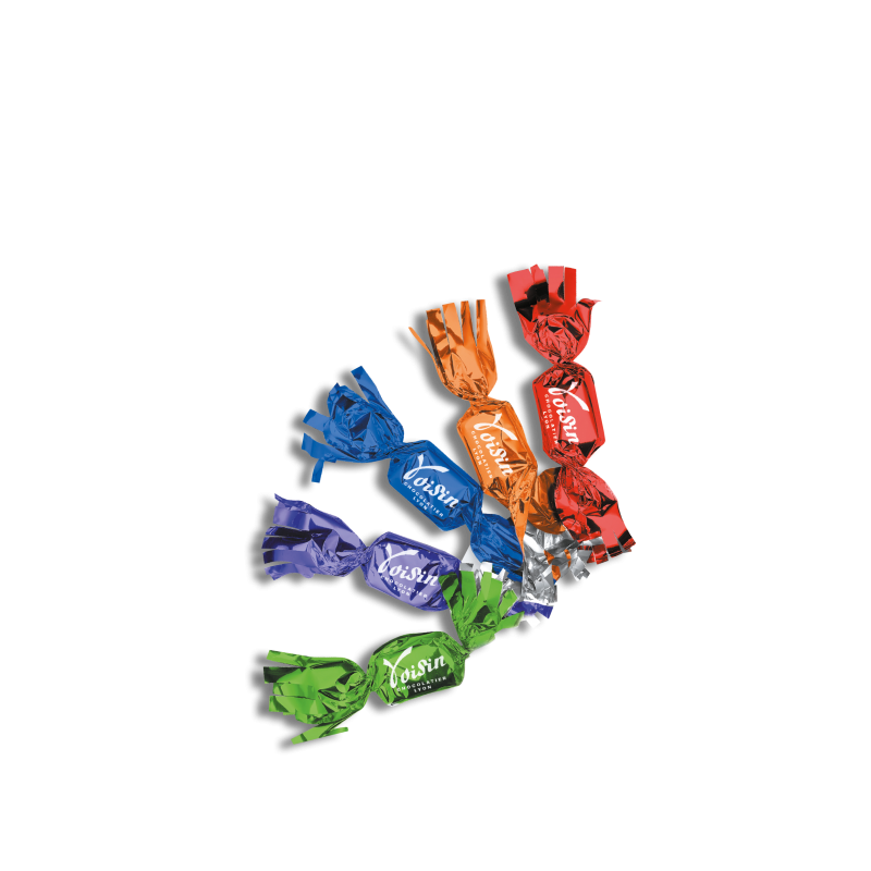 Sachet Véritables Papillotes de Lyon noires et lait assorties 500gr