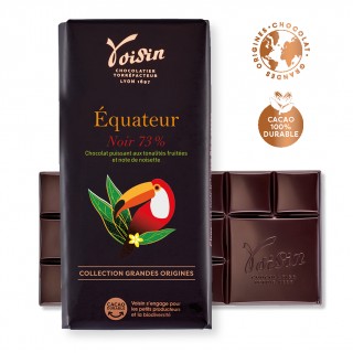 Tablette Chocolat Equateur noir 73% grandes origines