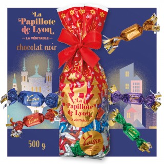 Sachet Véritables Papillotes de Lyon 100% noires 500gr