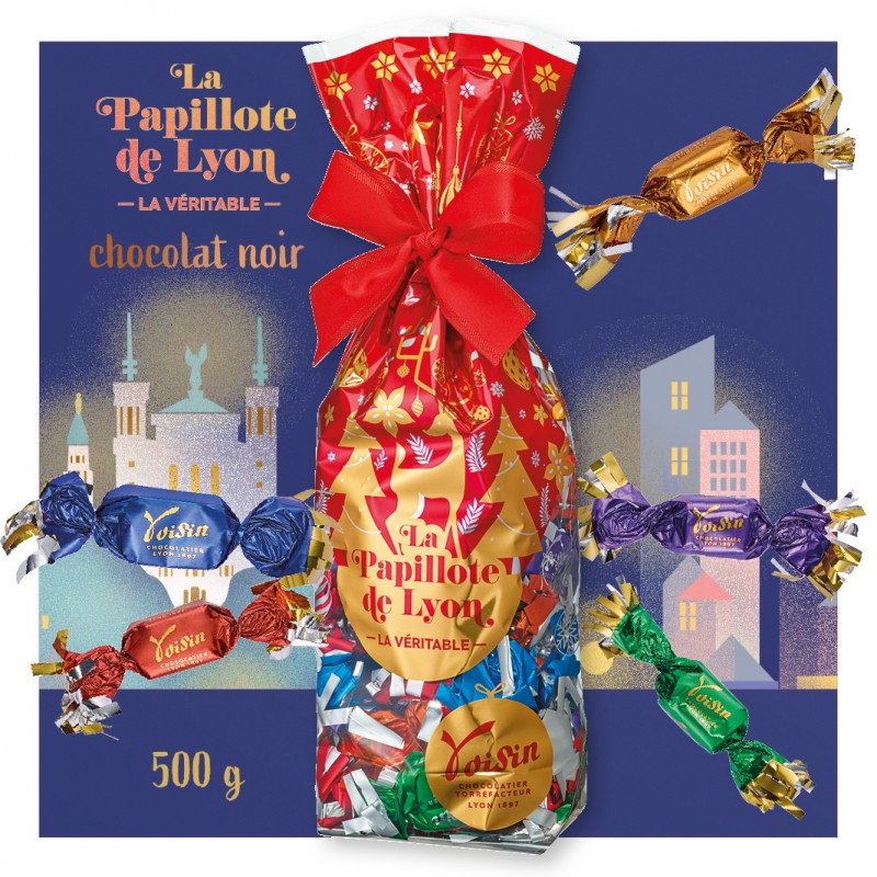 Sachet Véritables Papillotes de Lyon 100% noires 500gr