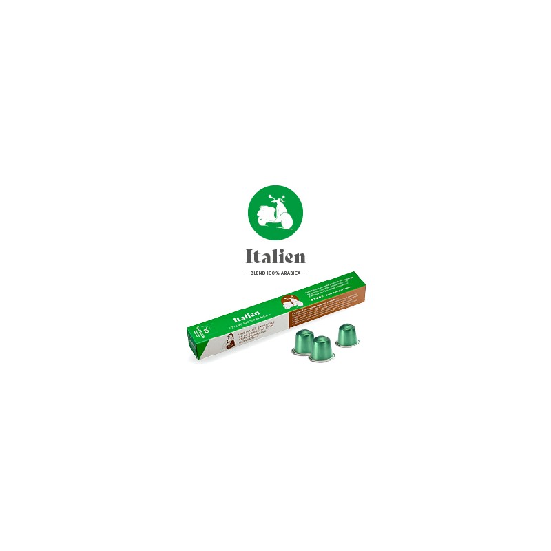 10 capsules café Italien