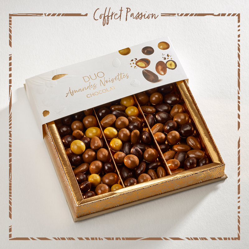 Coffret Duo Amandes Noisettes Chocolat
