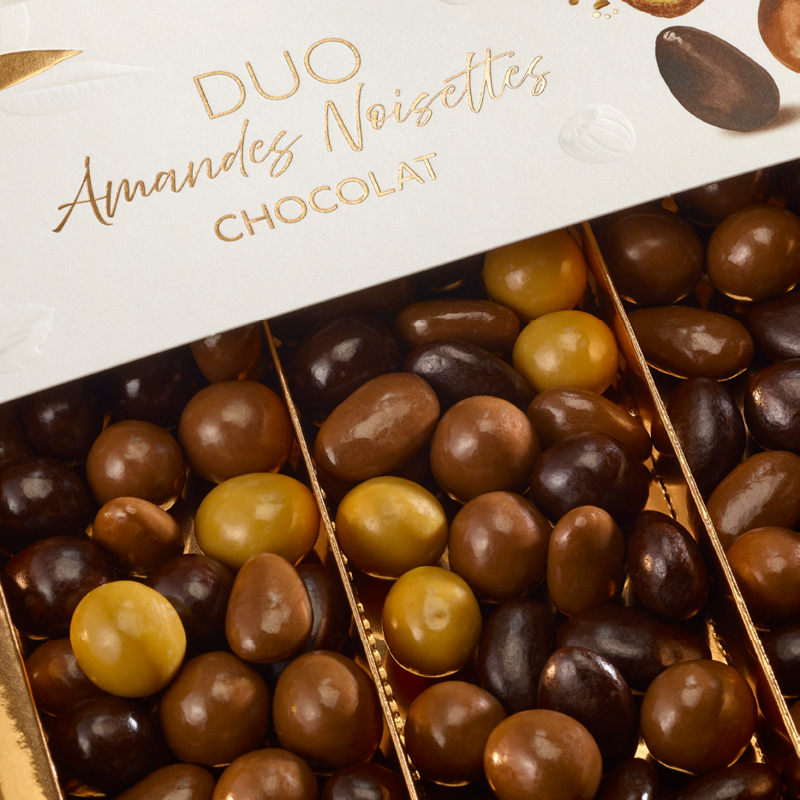 Coffret Duo Amandes Noisettes Chocolat