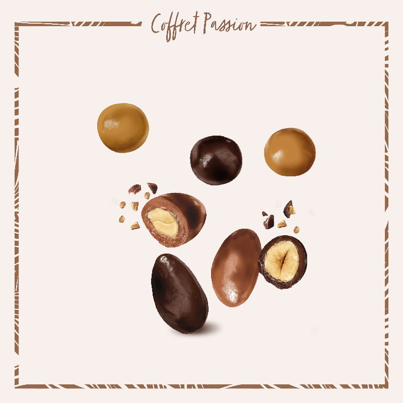 Coffret Duo Amandes Noisettes Chocolat