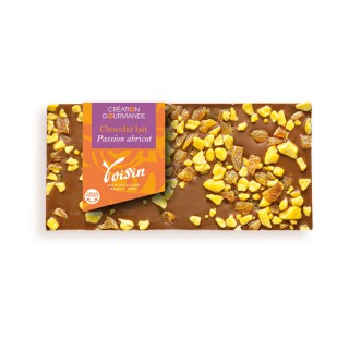 Tablette chocolat lait Passion Abricot création gourmande