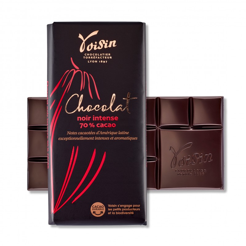 Tablette noir intense 70% cacao
