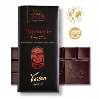 Tablette Papouasie noir 72% grandes origines