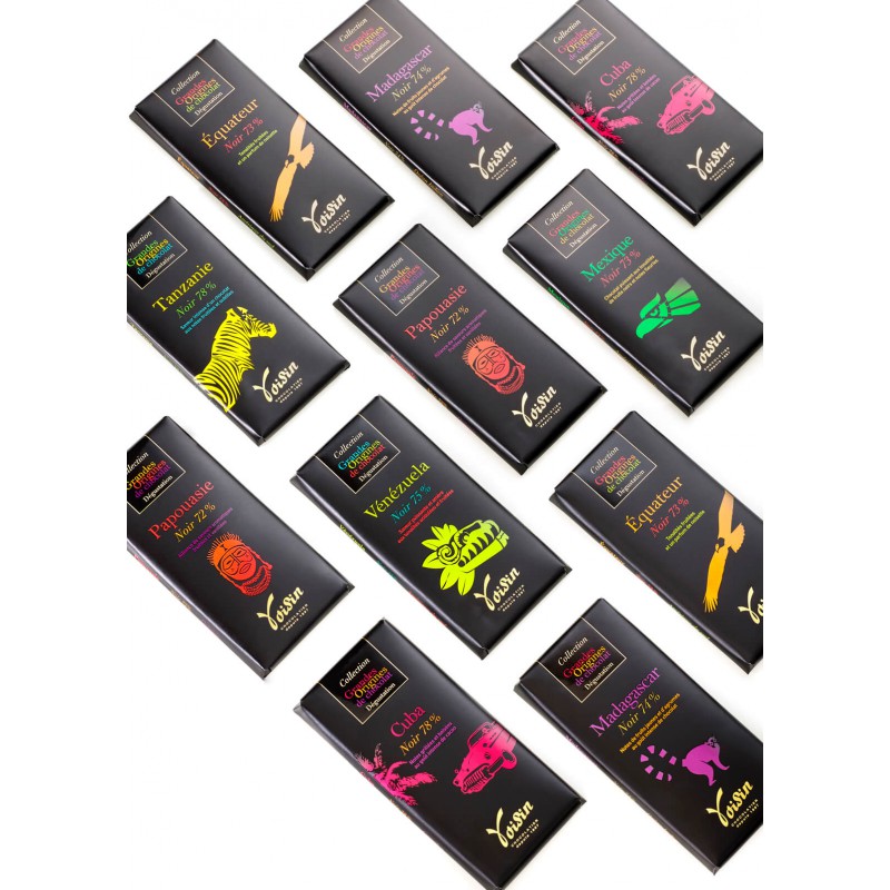 Tablette Madagascar noir 74% grandes origines