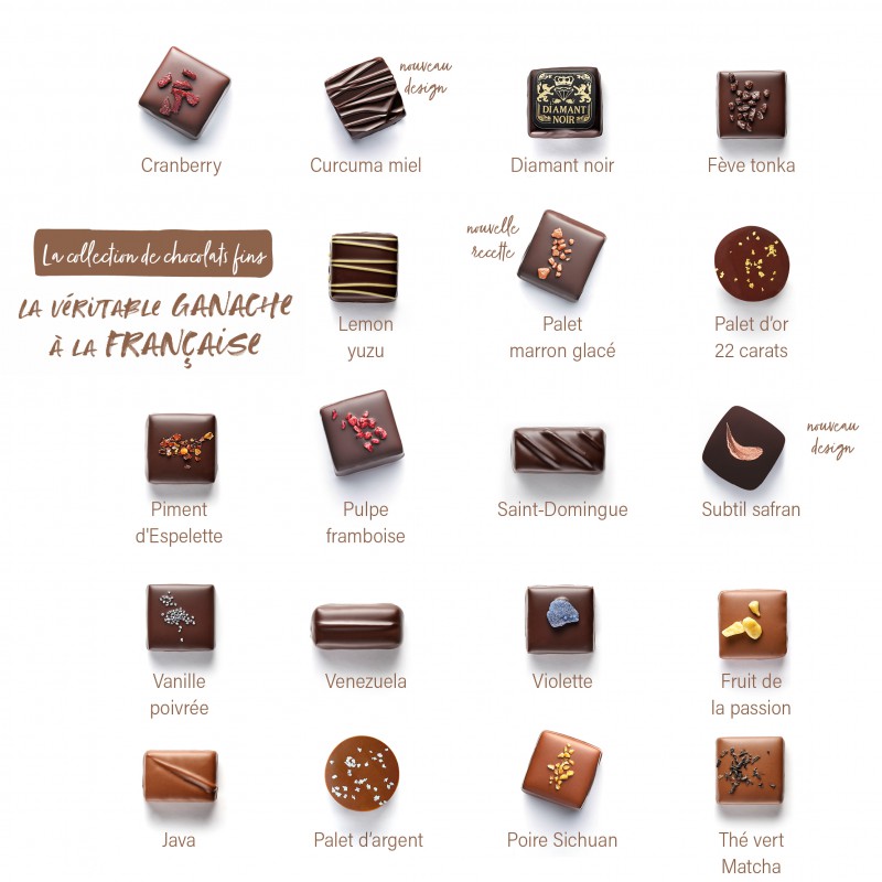 Coffret Chocolats Fins Joyeuses Fêtes