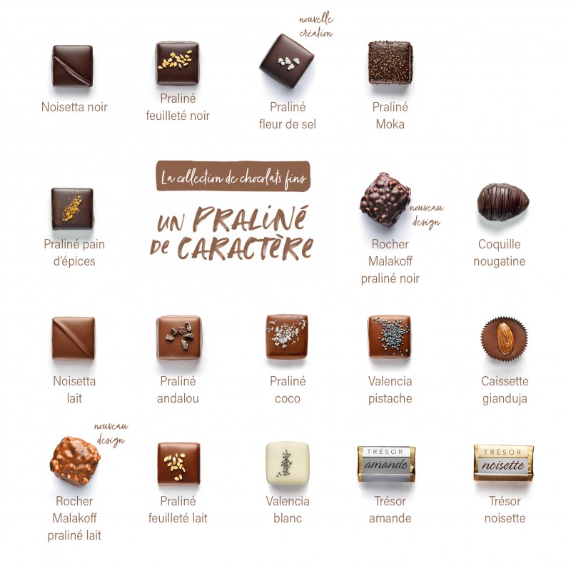 Coffret Chocolats Fins Joyeuses Fêtes