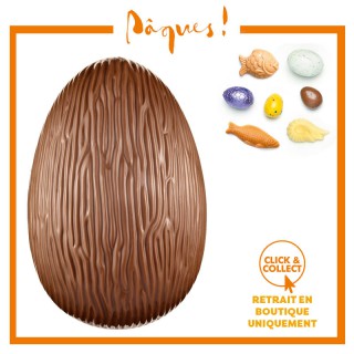 Oeuf strié lait n°13 garni