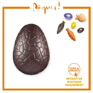 Oeuf écaille noir n°4 garni