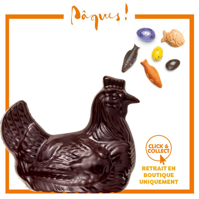 Poule noire n°3 garnie