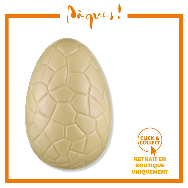 Oeuf écaille blanc n°5 garni