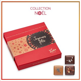 Coffret Chocolats Fins Joyeuses Fêtes