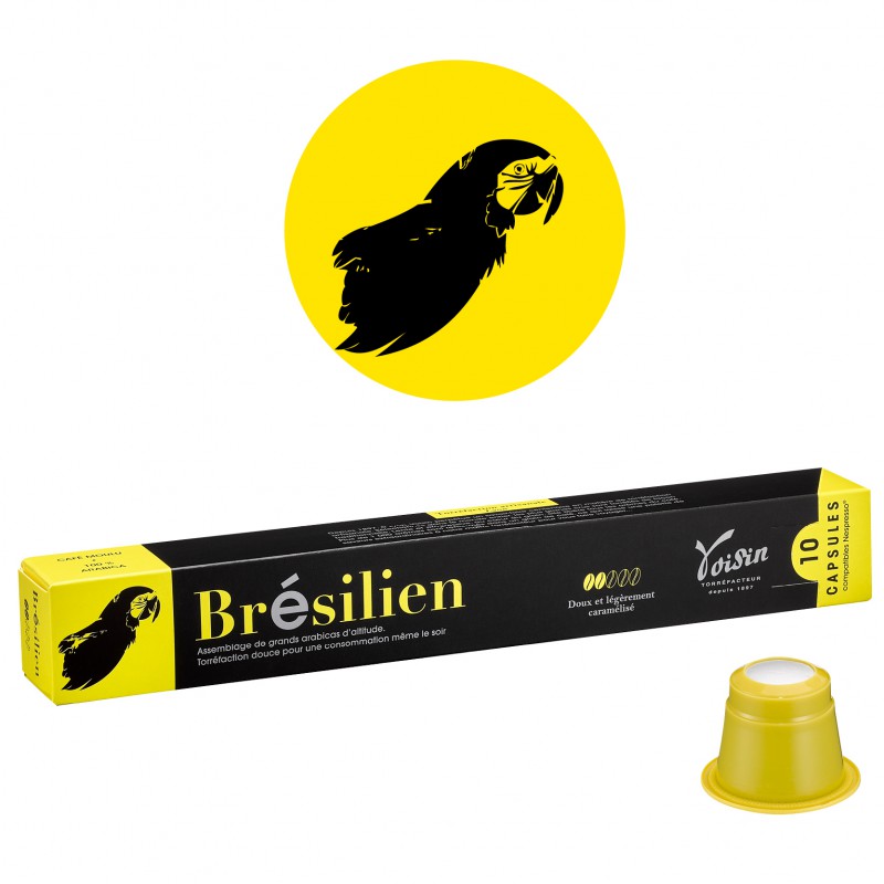 10 capsules café Brésil